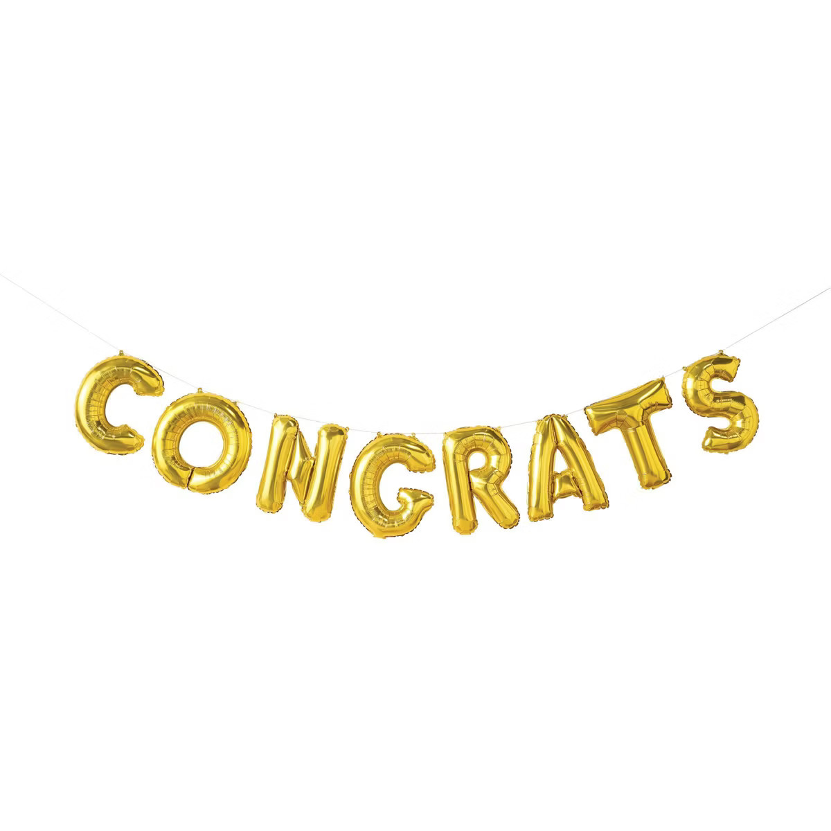 "Congrats" Script Foil Balloon Banner Gold - Spritz™ | Target