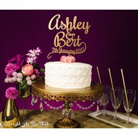 Personalized Custom Mr  Mrs Wedding Cake Topper with Last Name and Wedding Date | Etsy (US)