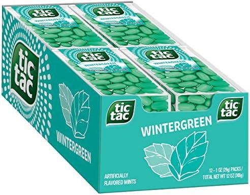 Tic Tac Wintergreen Breath Mints, On-The-Go Refreshment, Great for Holiday Stocking Stuffers, 1 o... | Amazon (US)