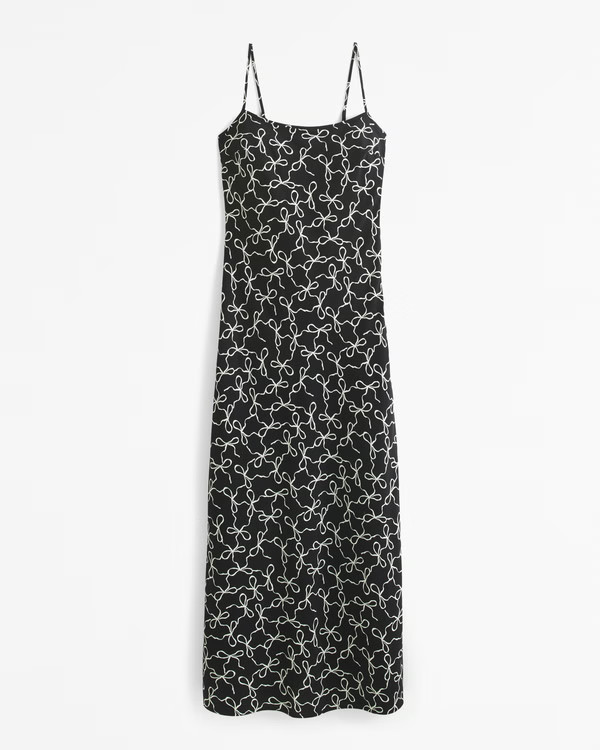 Satin Slip Maxi Dress | Abercrombie & Fitch (US)