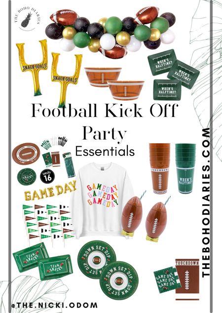 Throw an unforgettable Football season kickoff party with these football themed party essentials! NFL, college football football season is here and I’m for it 🙌🏼 all the game day essentials are right at your fingertips🏈🏈
 Football Season | Gameday snacks | NFL | party planning | party essentials 

#LTKSeasonal #LTKunder50 #LTKU