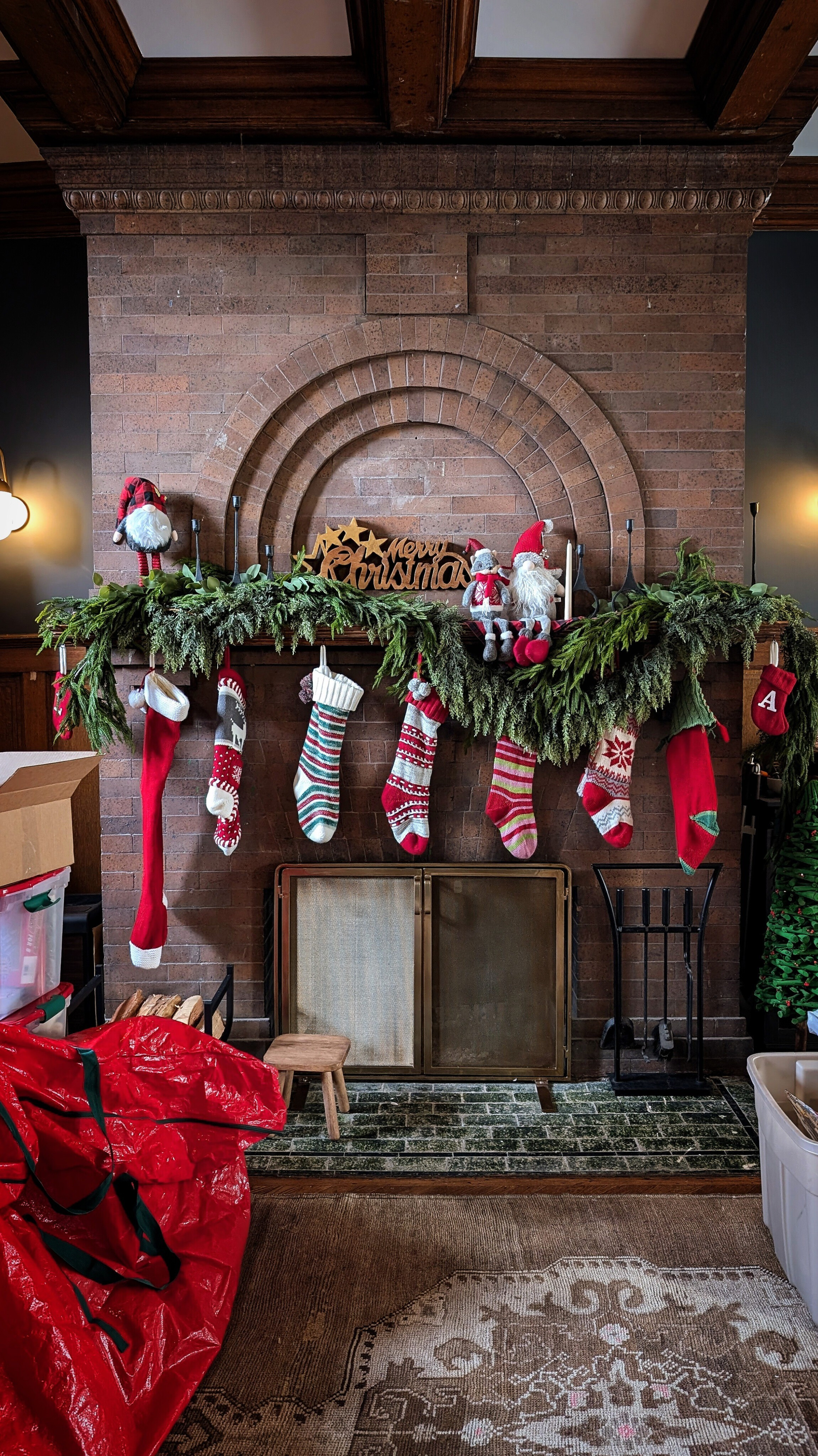 Making progress on this mantle! Still hoping to add some dried oranges, and in waiting on new peppermint-look candlesticks 🎄

#LTKHoliday #LTKHome #LTKSeasonal