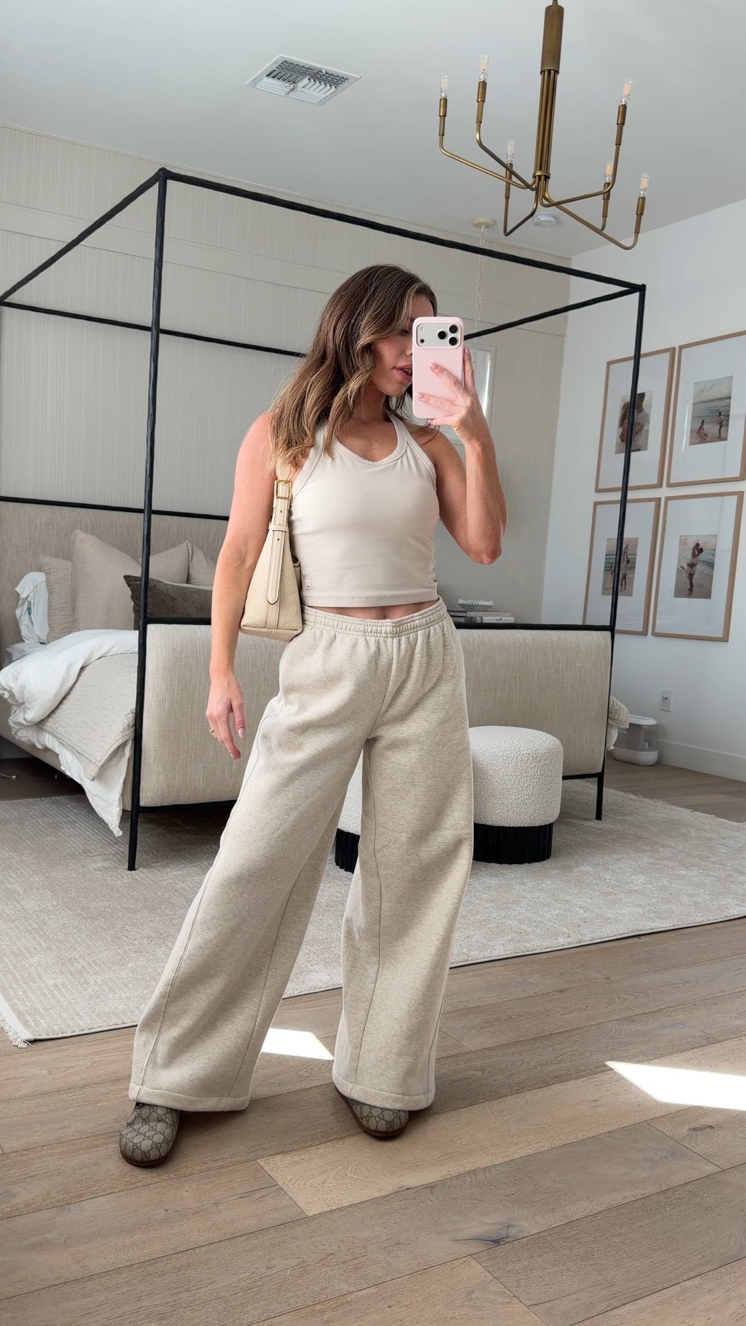 Wearing the softest Vuori set! I love the Restore Ultra Wide Leg sweatpants! I am wearing the color heather bone in size XS in the bottoms and small in the top. @vuoriclothing #vuoripartner 

#LTKFindsUnder50 #LTKActive #LTKFindsUnder100