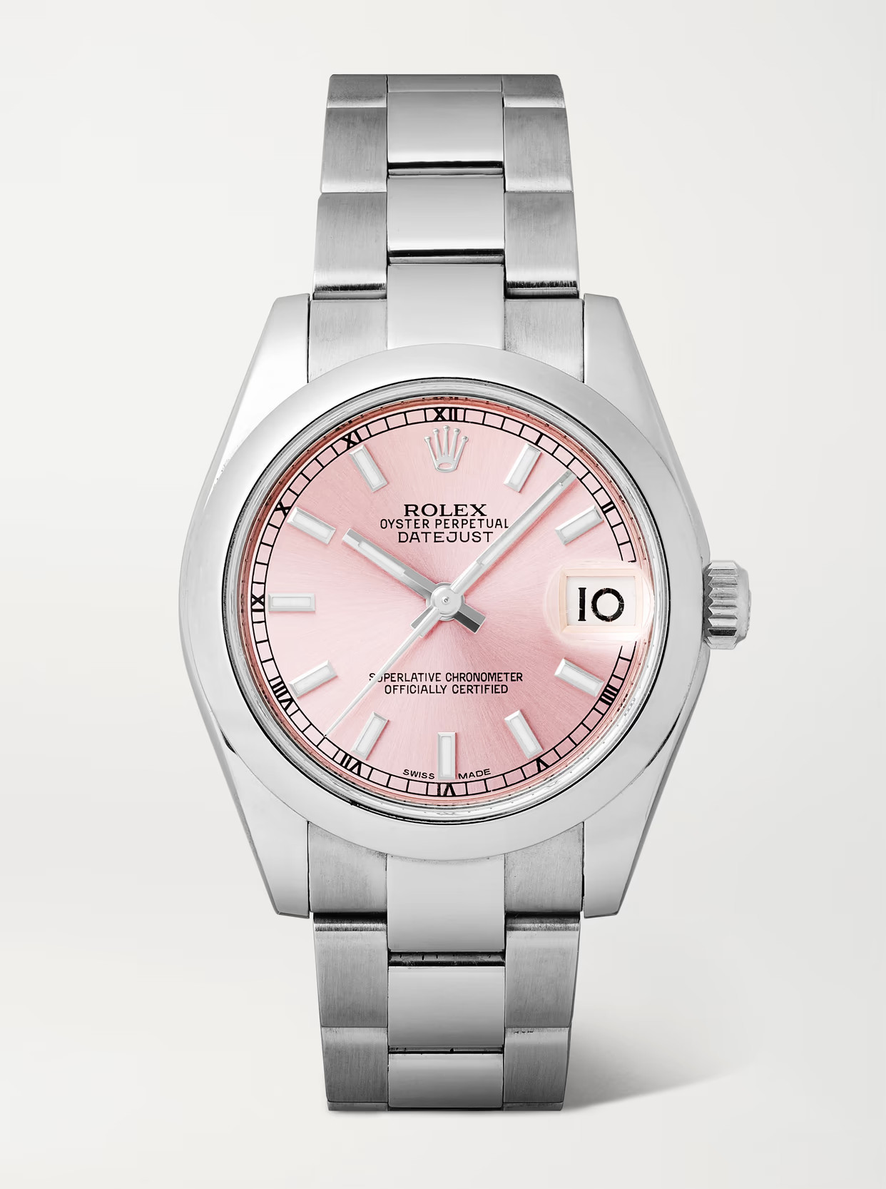 Stephanie Windsor - + Rolex Pre-owned 2014 Datejust Automatic 31mm Stainless Steel Watch, Ref. No. 178240 - Silver | NET-A-PORTER (US)