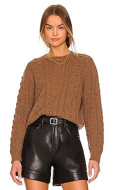 Line & Dot Maia Sweater in Mocha from Revolve.com | Revolve Clothing (Global)