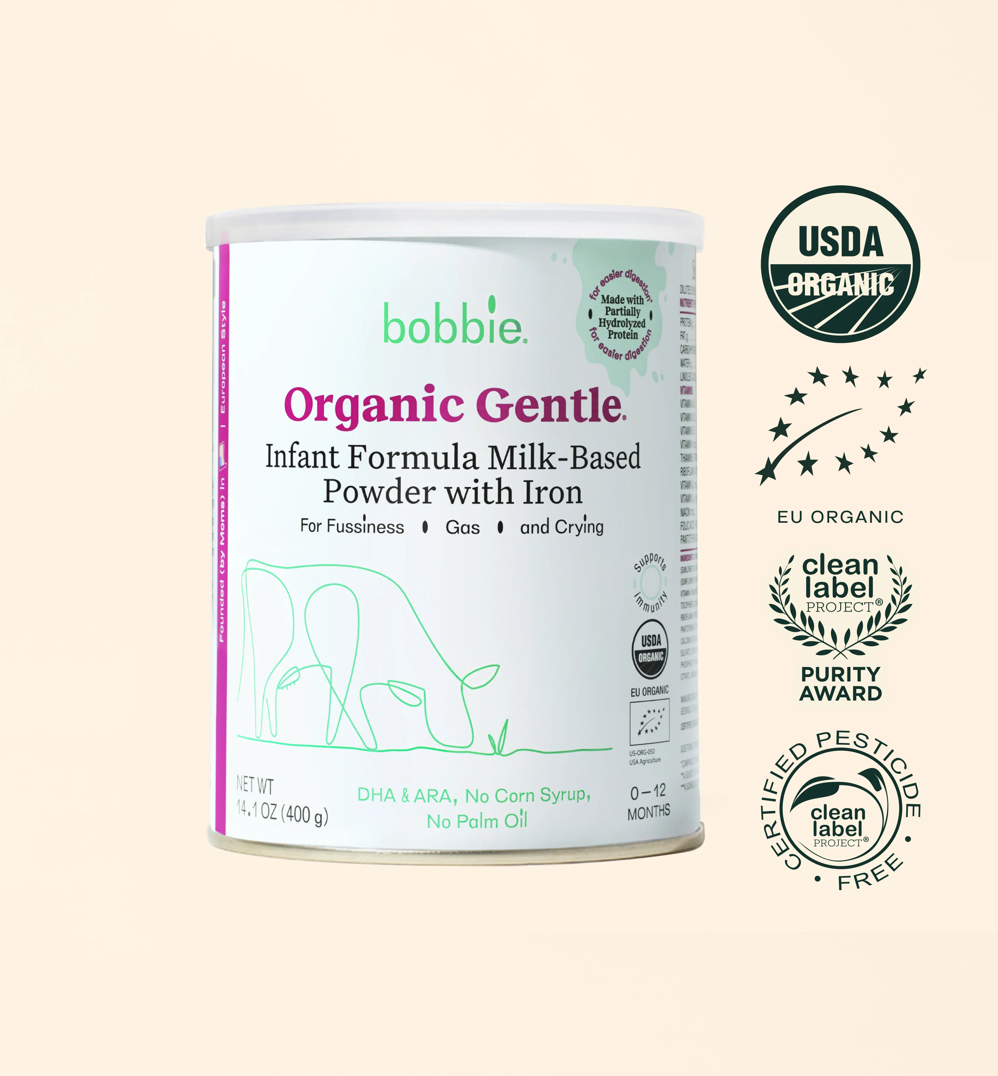 Organic Gentle® Infant Formula | Bobbie