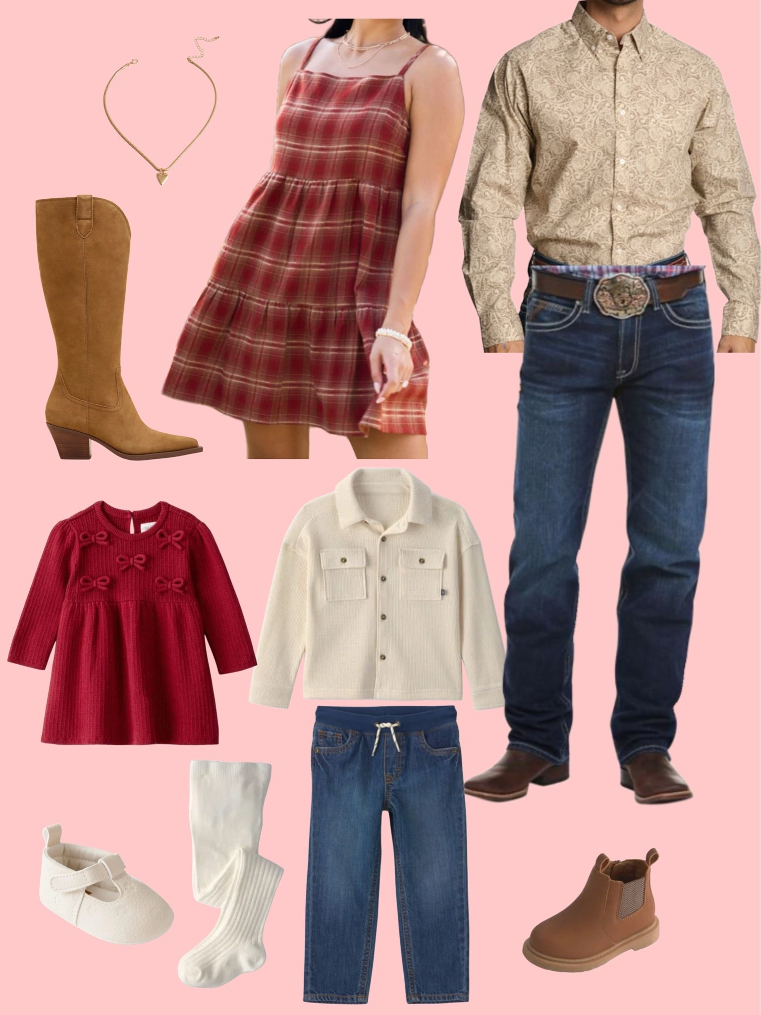 Fall family photo outfit inspo! Neutral & deep red color pallet 😍

#LTKootd #LTKSeasonal #LTKSaleAlert