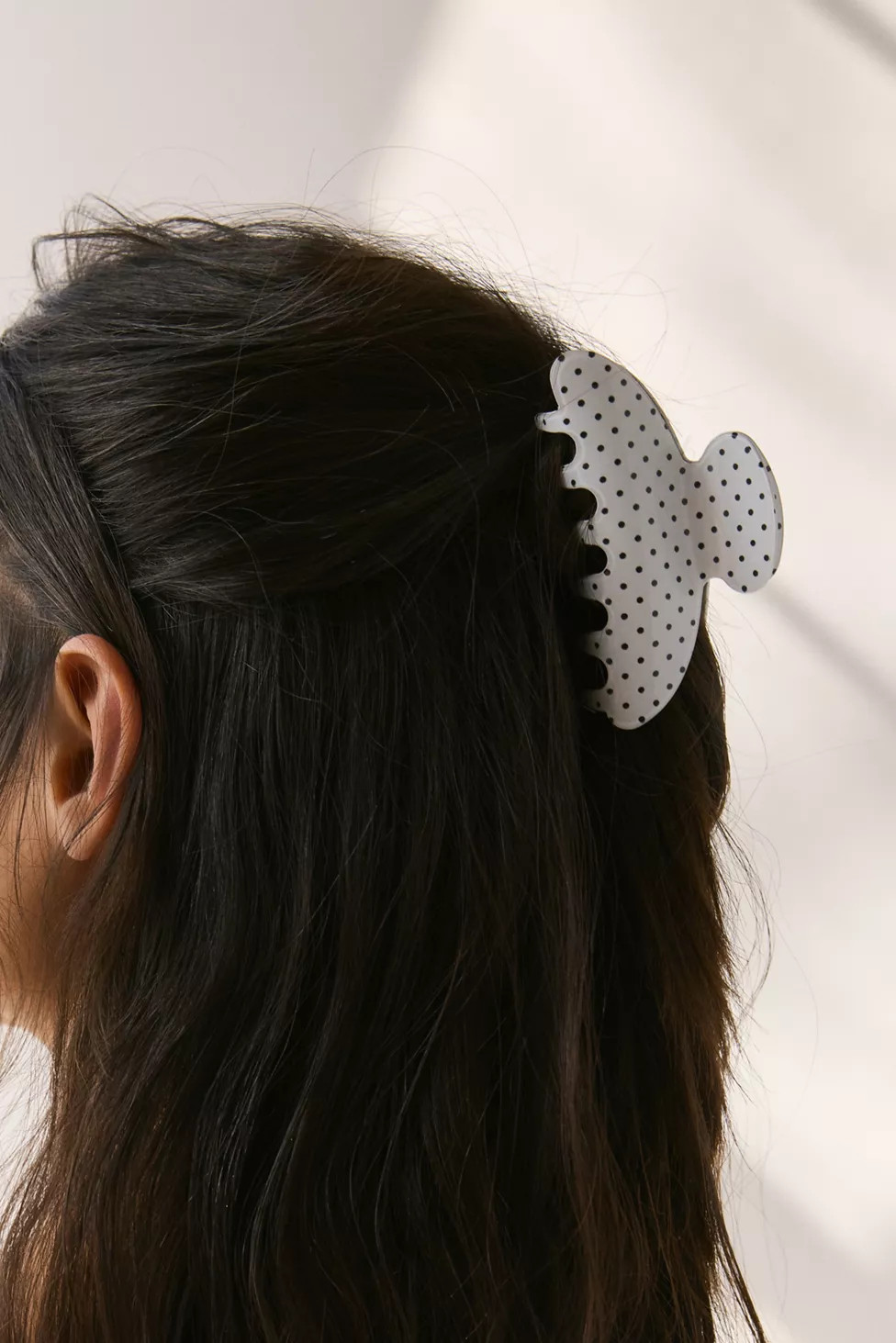 Printed Polka Dot Claw Clip | Urban Outfitters (US and RoW)