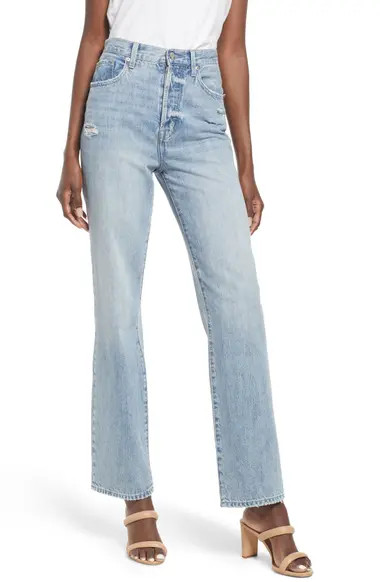 Pistola Cassie High Waist Straight Leg Jeans (Meadow) | Nordstrom