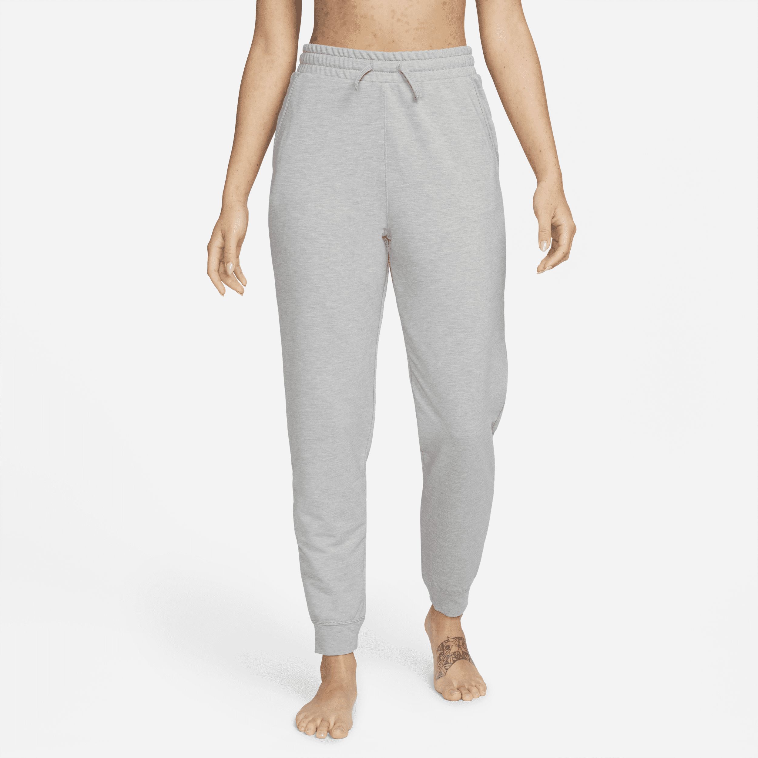 Women's Nike Yoga Dri-FIT Womens 7/8 Fleece Jogger Pants in Grey, Size: XL | DM7037-073 | Nike (US)