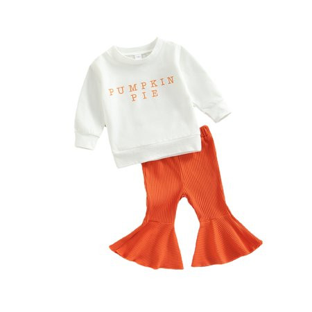 Infant Toddler Baby Boy Girl Halloween Clothes Fall Pumpkin Pie Letter Print Long Sleeve Sweatshirt  | Walmart (US)