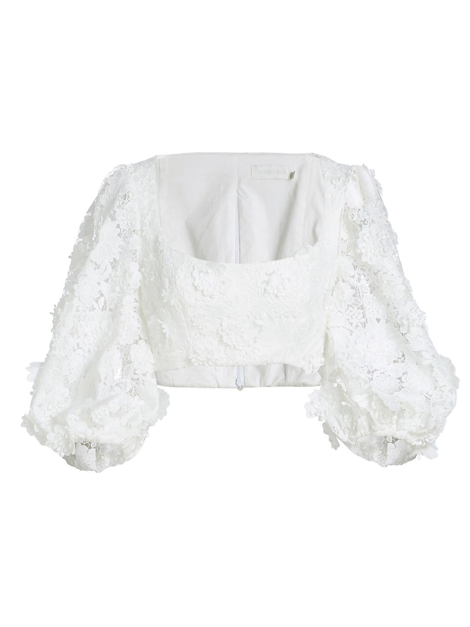 Raie Lace Flower Crop Top | Saks Fifth Avenue