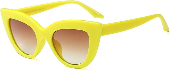Freckles Mark Vintage Retro Cateye Sunglasses for Women Bold Colorful Cat Eye UV400 Protection | Amazon (US)