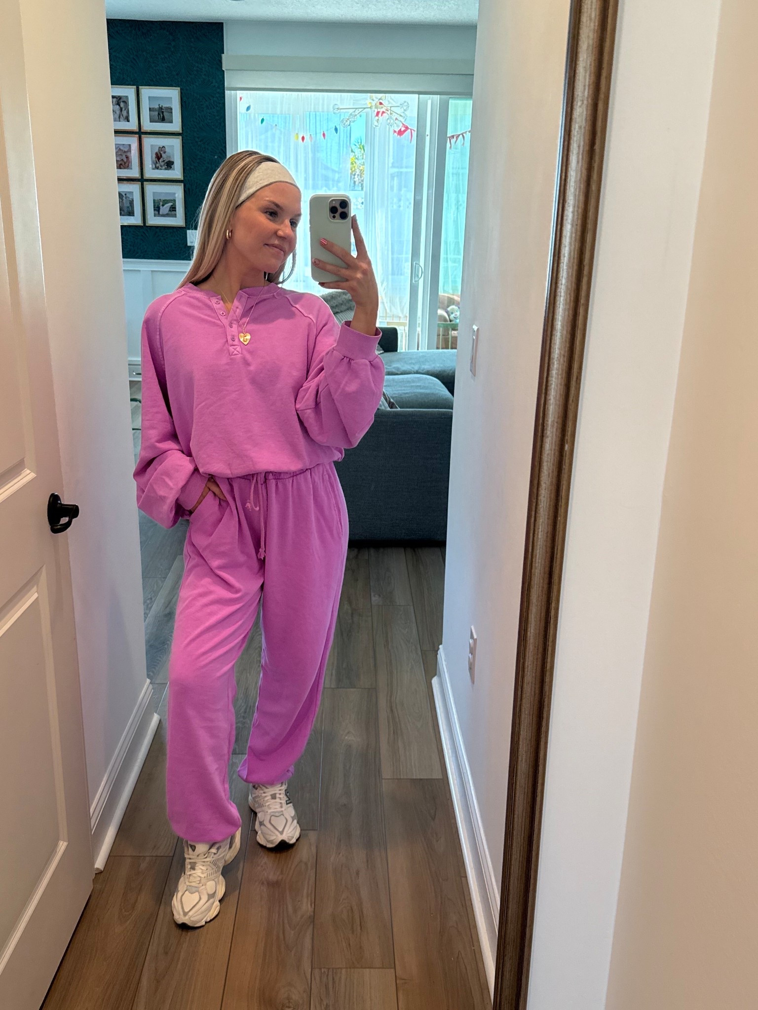 Wearing a large in both!