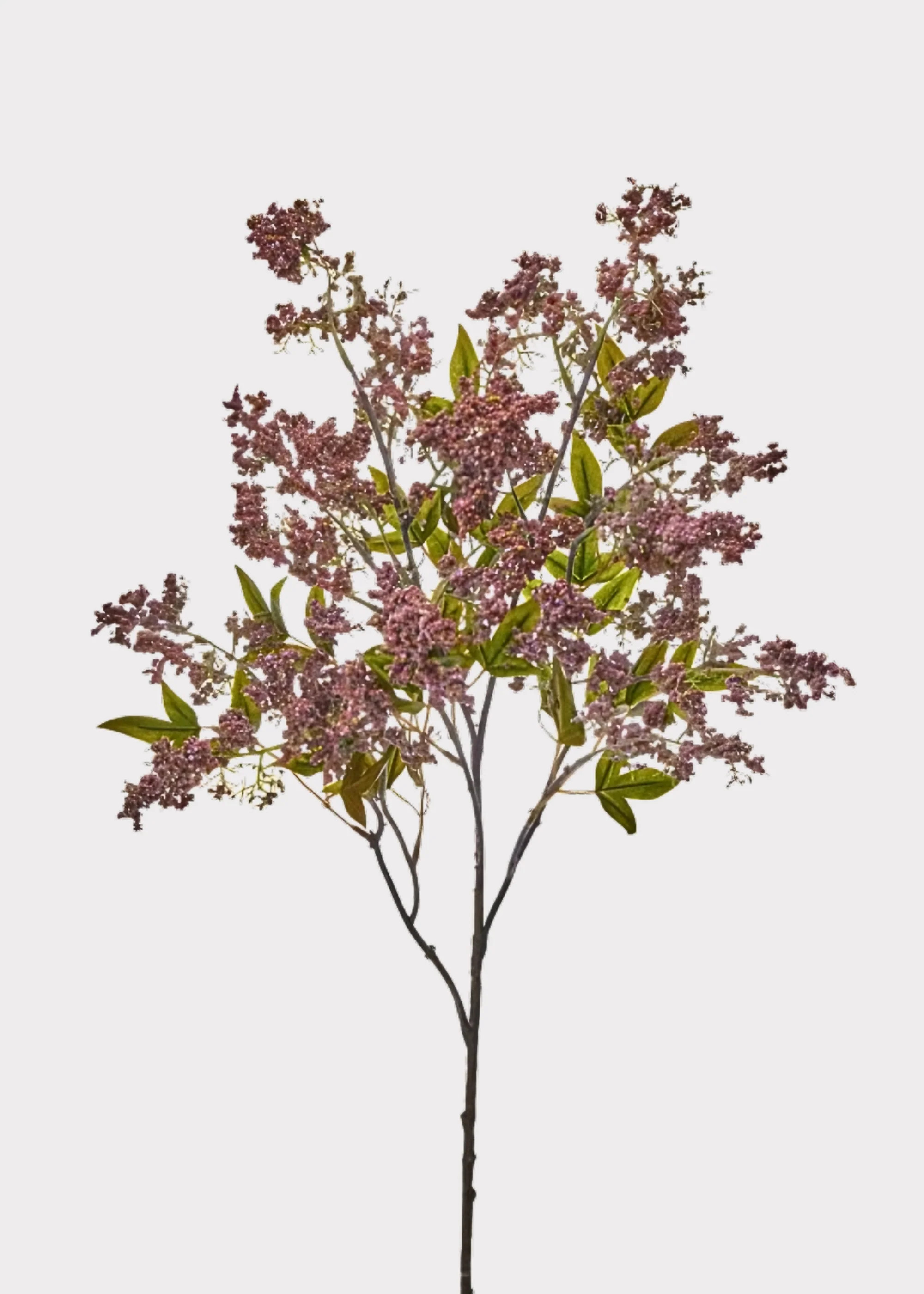 Dusty Mauve Fake Wild Plum Berry Branch - 43" | Afloral