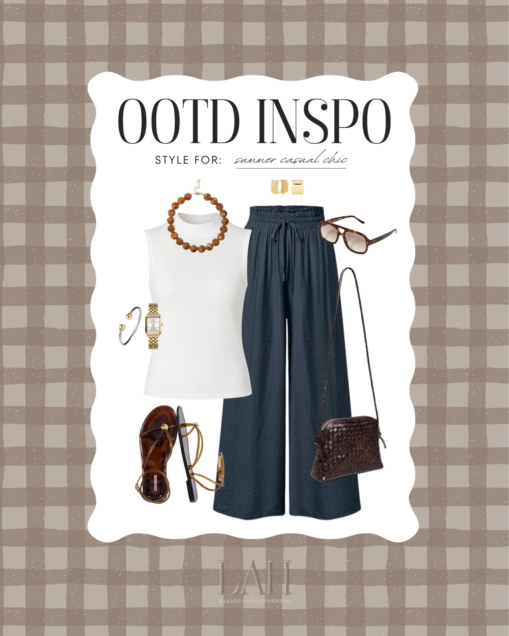 I love this casual yet chic summer outfit inspiration all from Amazon! There’s something about a navy and brown combo that is effortless and elevated.

#LTKgrwm #LTKootd