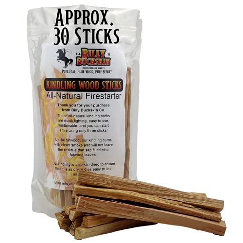 Kiln Dried Kindling Wood Sticks | Ready to Use Starter Firewood | The Perfect Size to Start Fires | All-Natural Firestarter Firewood | Approx. 30 Sticks per Bag | Amazon (US)