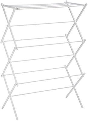 AmazonBasics Foldable Clothes Drying Laundry Rack - White | Amazon (US)