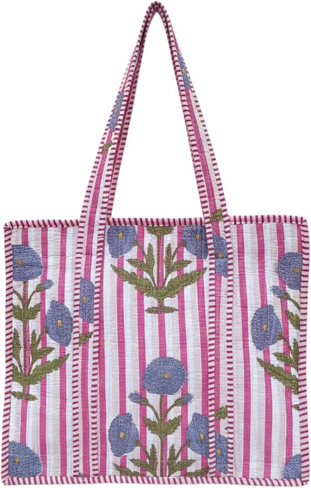 COTSILER Women Tote Bags Lightweight 18x16 Zipper Travel Bag Purse Cotton Shoulder Tote Bags For ... | Amazon (US)