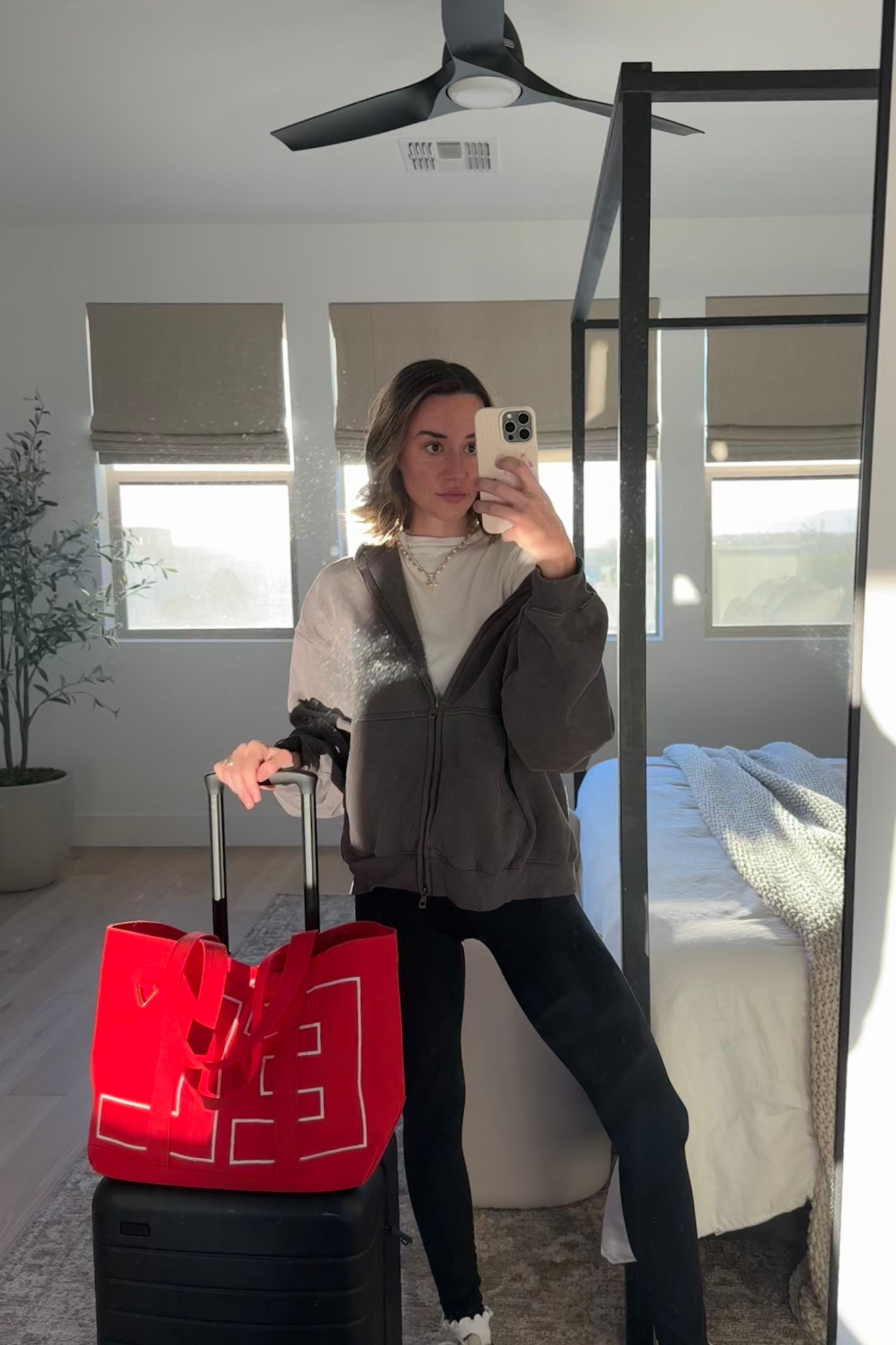 Sleepy mom airport look 🤪 

#LTKTravel #LTKgrwm #LTKootd