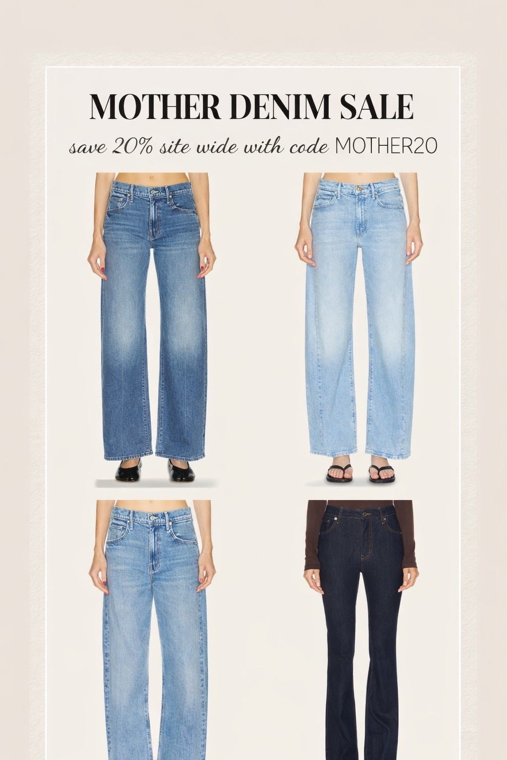 20% off jeans!!