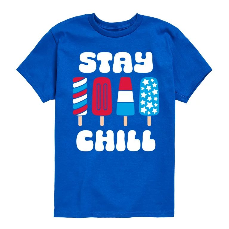 Instant Message - Americana - Stay Chill Patriotic Popsicles - Toddler & Youth Short Sleeve Graph... | Walmart (US)