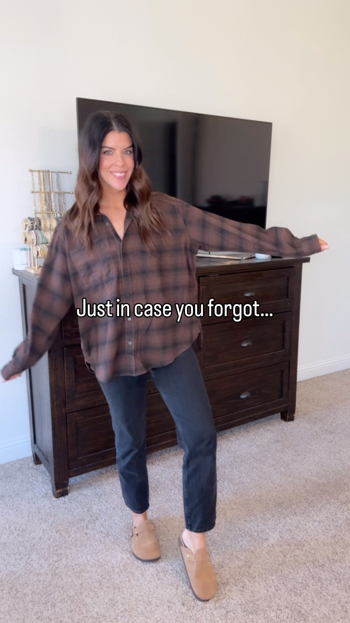 You matter.
You are loved.
You are worthy.
You are magical.
You are the only one of you in the history of the world.

Wearing a small in the top and tts in jeans 

#LTKootd #LTKmomlife #LTKgrwm