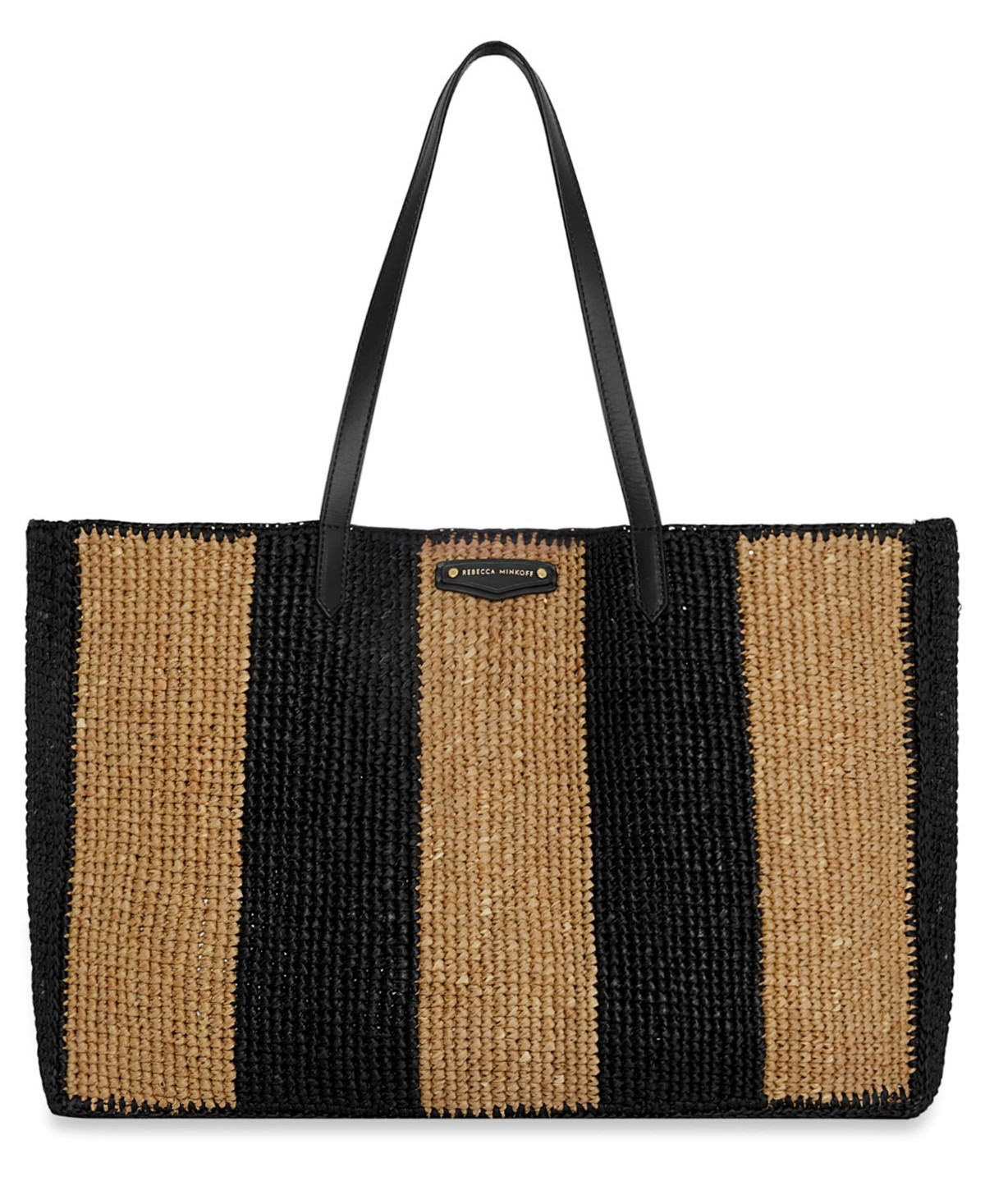 Rebecca Minkoff Extra Large Zipper Tote Bag - Black/Brown | Macy's