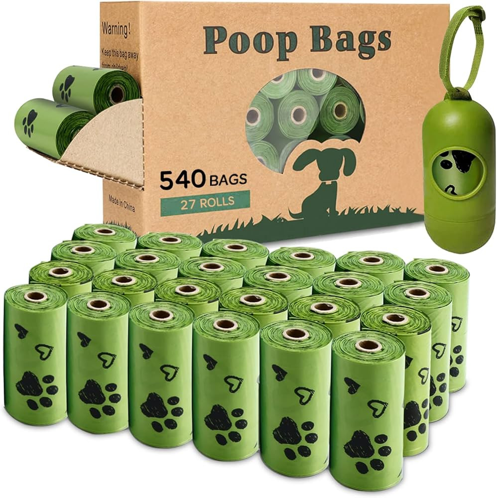 Yingdelai Dog Poop Bags, 540 Counts Poop Bags Biodegradable Eco-Friendly Leak-Proof Dog Waste Bag... | Amazon (CA)