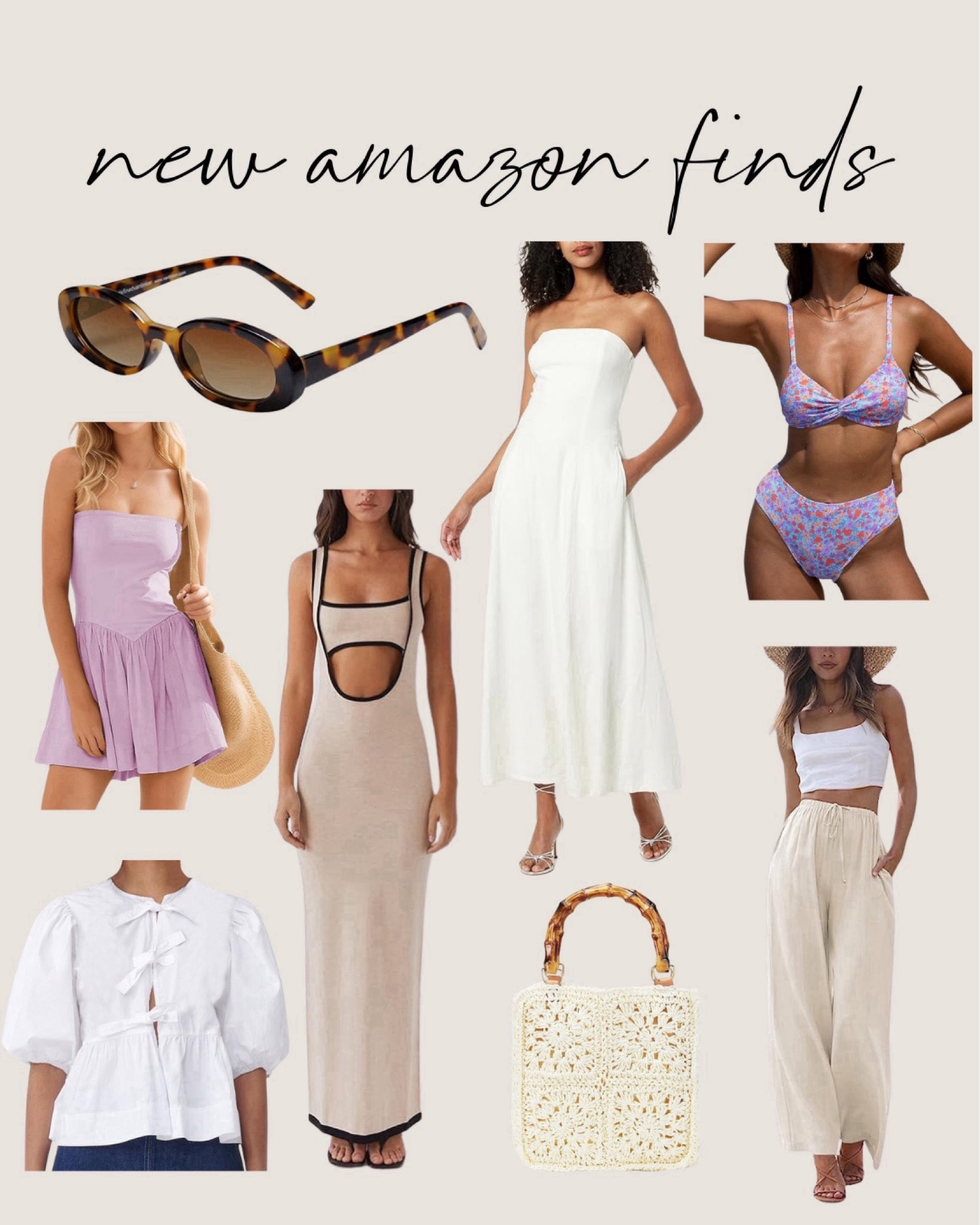 new amazon finds 🫶🏻

summer style, sunglasses, two piece swimsuit, linen pants, summer top

#LTKSeasonal #LTKItBag #LTKStyleTip