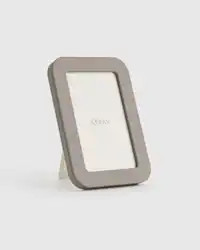 Shagreen Leather Decorative Picture Frames in Grey | Quince