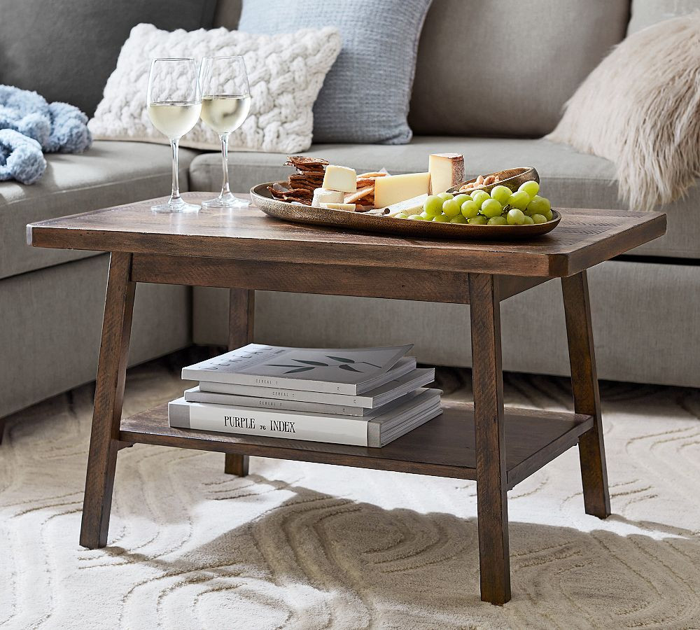Mateo Rectangular Coffee Table | Pottery Barn (US)