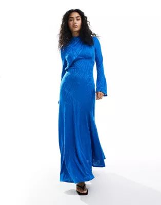 Daska high neck maxi dress in cobalt | ASOS (Global)