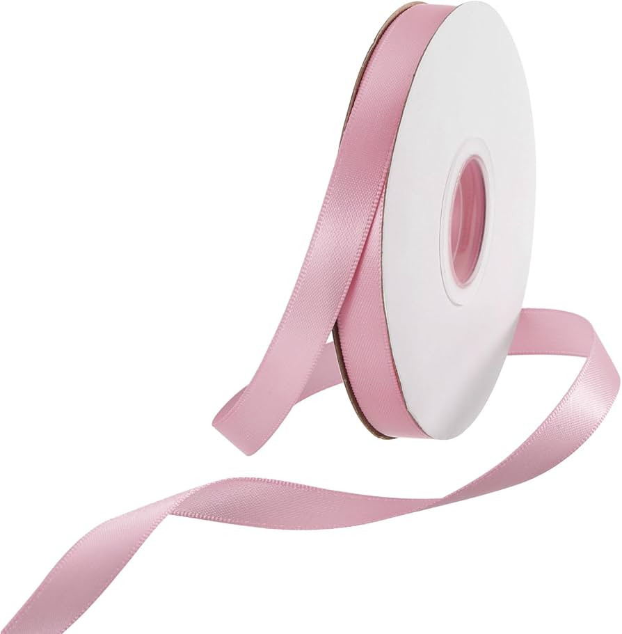 3/8 Inch 25 Yard Satin Ribbon Thick Double Face Grosgrain Silk Ribbon, [for Gift Wrapping, Hair B... | Amazon (US)