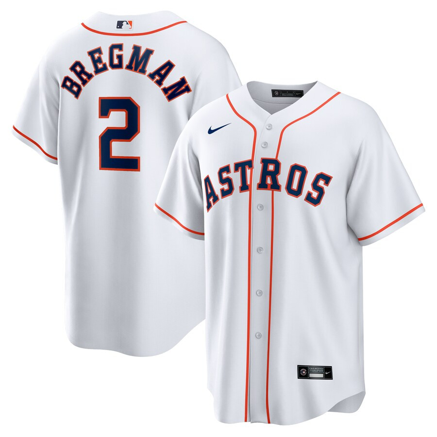 Men's Houston Astros Alex Bregman Nike White Home Replica Player Name Jersey | MLB Shop