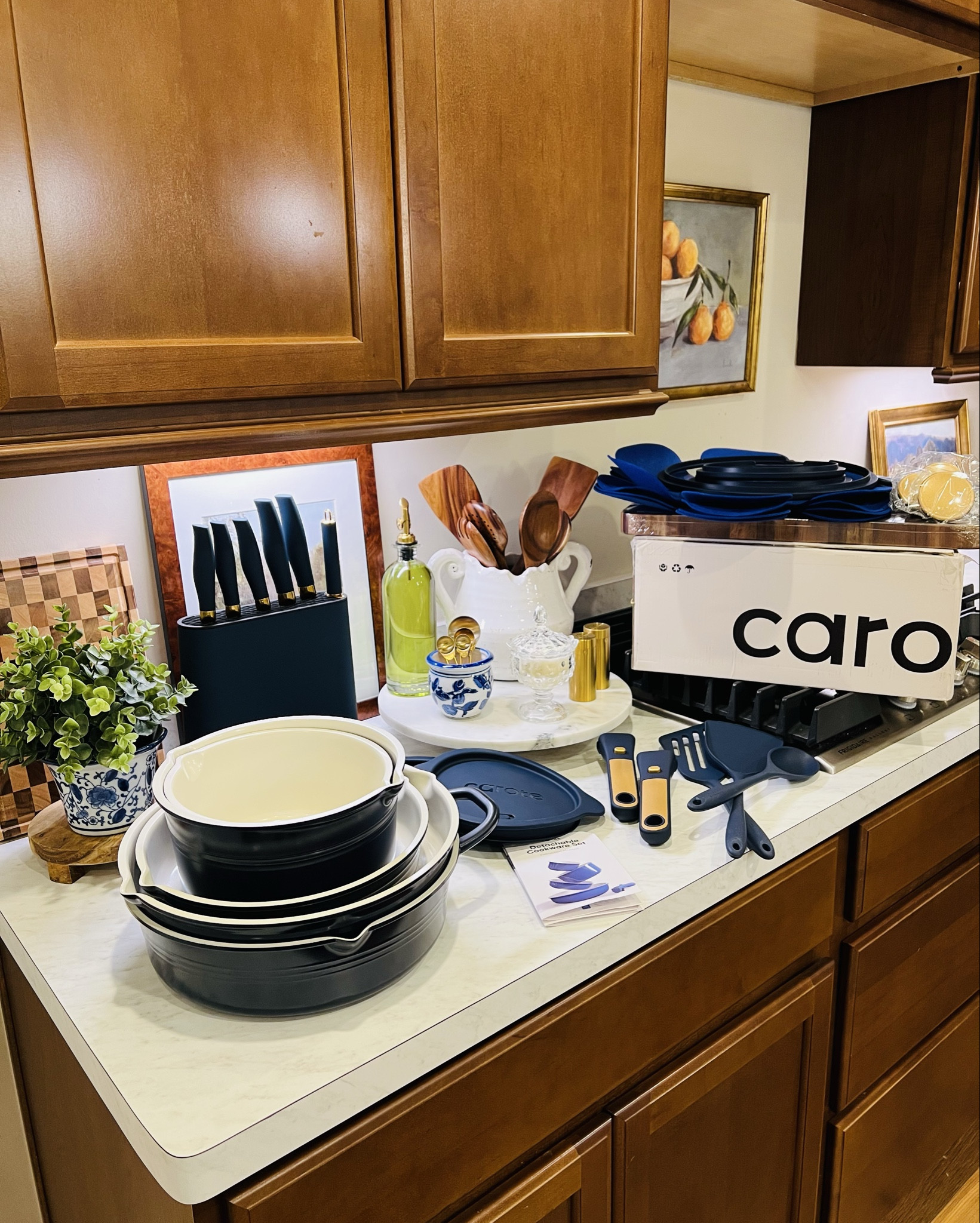 One of a kind Titanium detachable cookware set! Comes with trivets, utensils, storage tops, and felt protective pads. It’s on rollback now and less than $100 💙

#LTKSaleAlert #LTKSpringSale #LTKHome