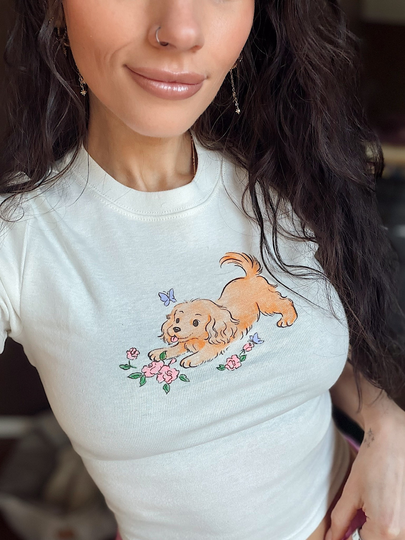 Puppy prints + baby tees = instant serotonin 🐾💗
Linked my fave cropped t shirts from @walmart that are so soft, flattering, and I’ve been wearing on repeat lately.
I own all the ones I’ve linked and I wear an XXS in them for reference.

#LTKPetite #LTKootd #LTKFindsUnder50
