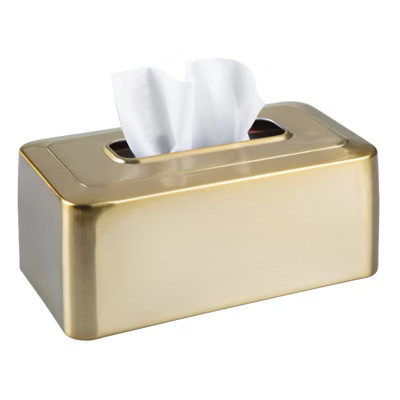 mDesign Modern Metal Tissue Box Cover, Rectangular Holder for Storage | Target