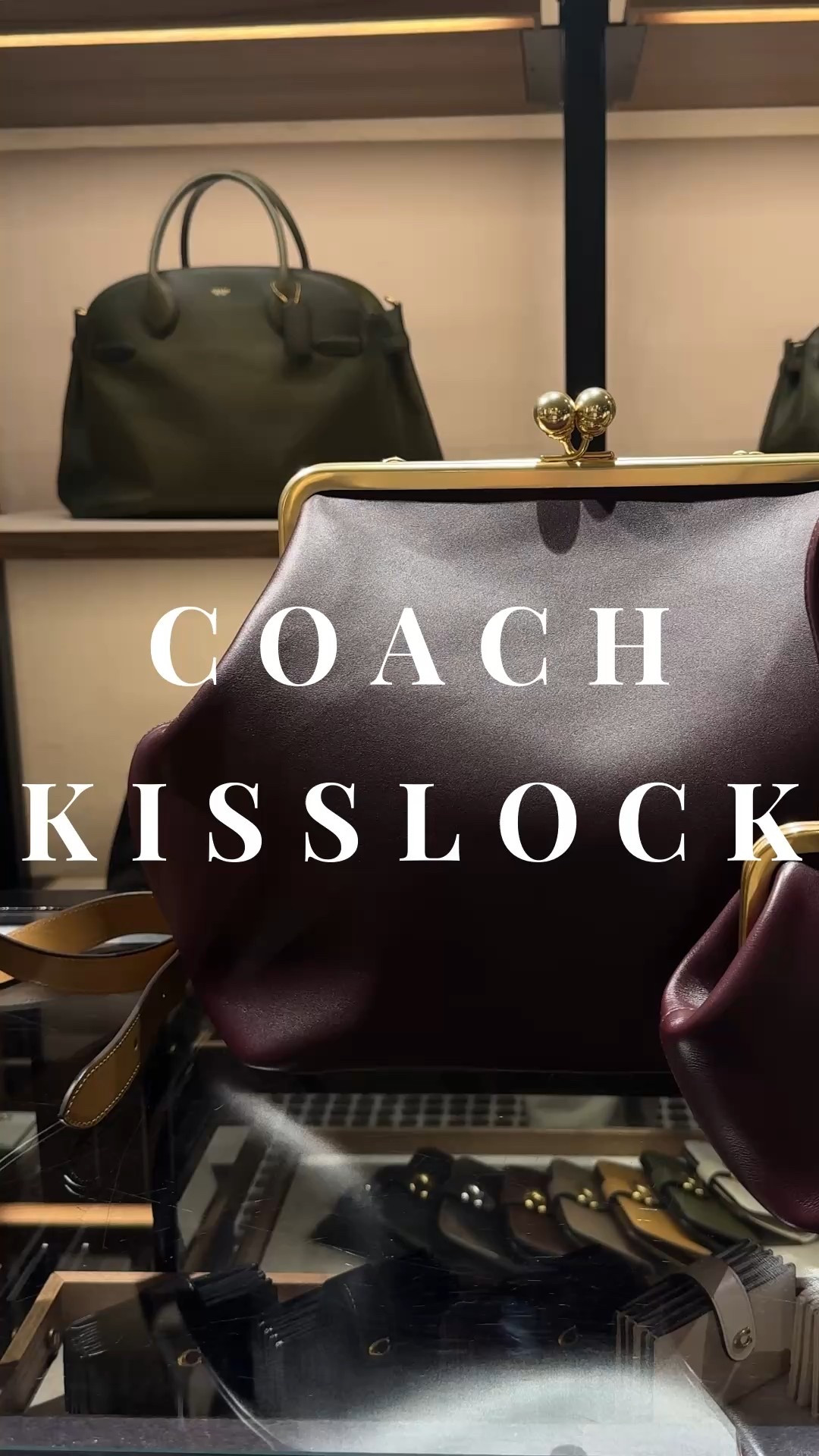 It’s nearly impossible to find Coach Kisslock right now, the ones in dark brown and black are on the top of my wishlist. Just had a chance to get a closeup look at Large Coach Kisslock in dark current (very similar to Merlot 🍷 but with more blue/purple to it). Both the small & the large versions are beyond gorgeous & you can be sure will be the best gift ever to any Coach (or Sarah Jessica Parker) fan once they’re restocked again, in the meantime they’re available for preorder from Revolve, linking all of them from eBay & ofc will update on availability. 

#LTKGiftGuide #LTKItBag #LTKStyleTip