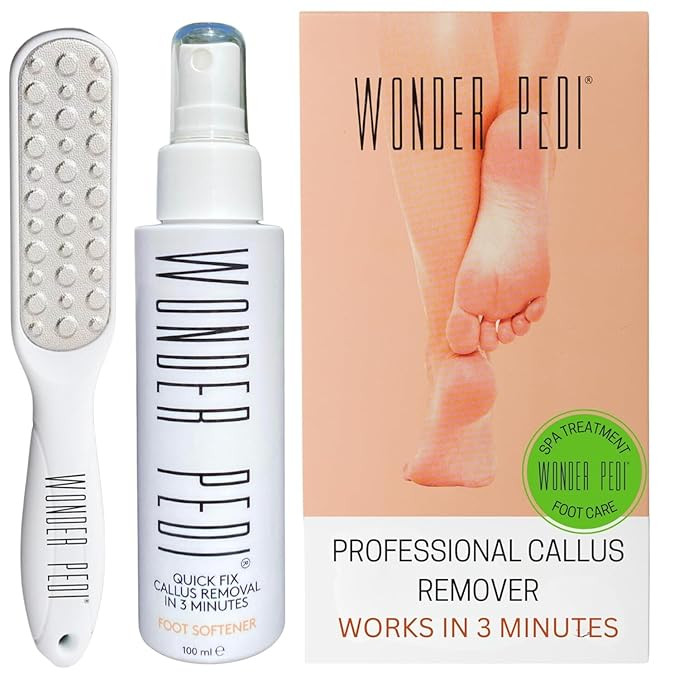 Callus Remover, Instant Exfoliating Foot Peel Spray, Feet Dead Skin Cracked Heels Softener Pedicu... | Amazon (US)