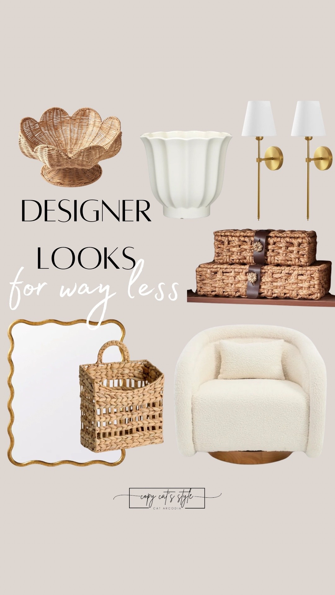 Designer looks without the designer price. Found the best look for less home decor from Walmart and Amazon.  Amazon mirrors. Walmart accent swivel chairs, lighting, and more.

#LTKHome #LTKSaleAlert