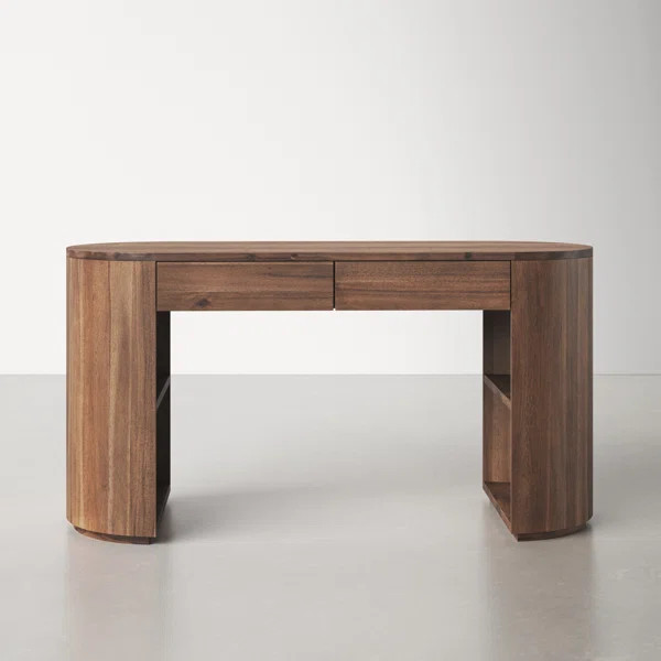 Lillian Oval Solid Wood Writing Desk | Wayfair North America