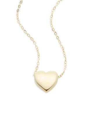 Saks Fifth Avenue - 14K Yellow Gold Heart Pendant Necklace | Saks Fifth Avenue OFF 5TH