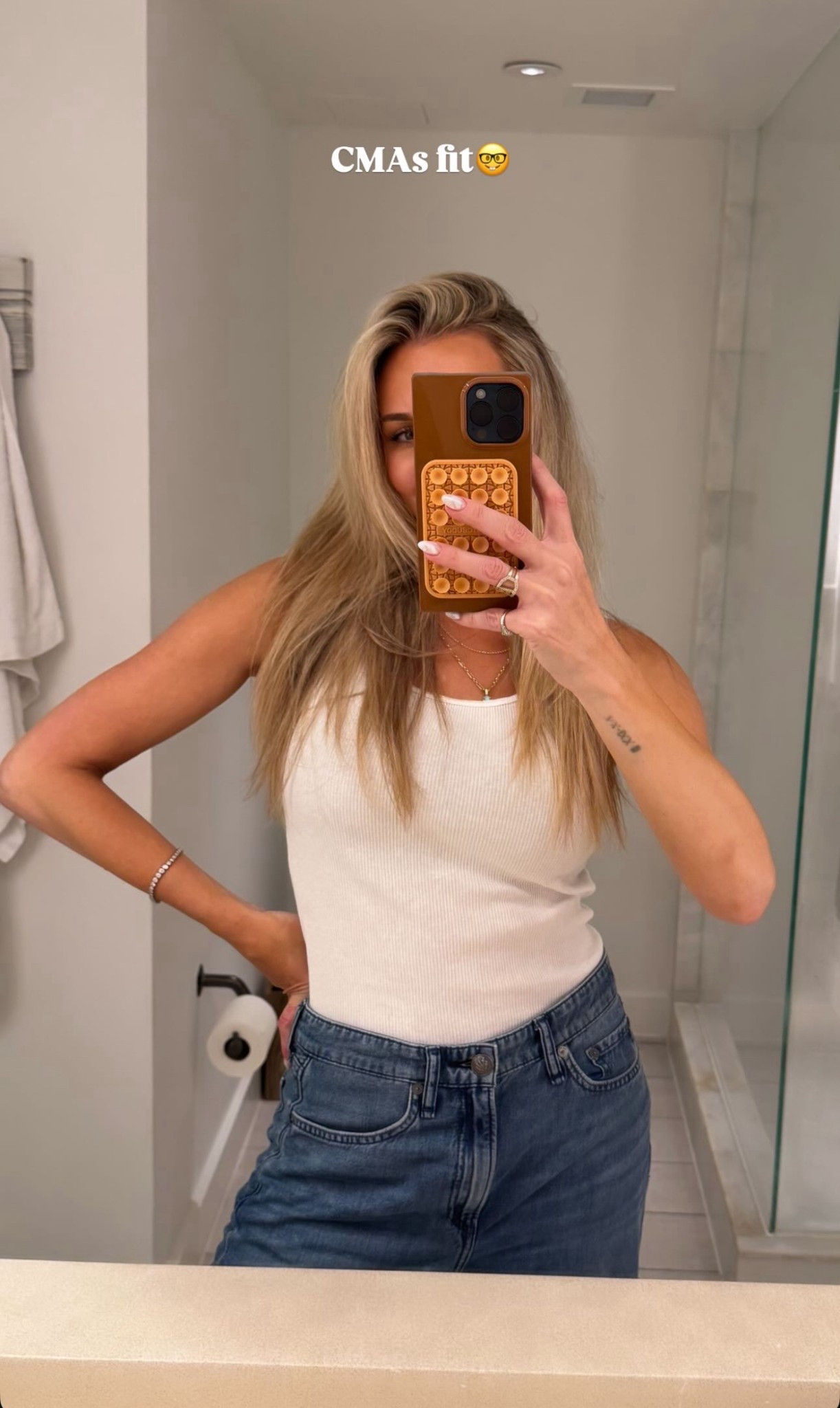 Love a simple white tank! 

#LTKootd #LTKU #LTKdayinmylife