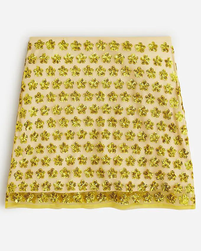 Collection limited-edition floral sequin mini skirt | J.Crew US