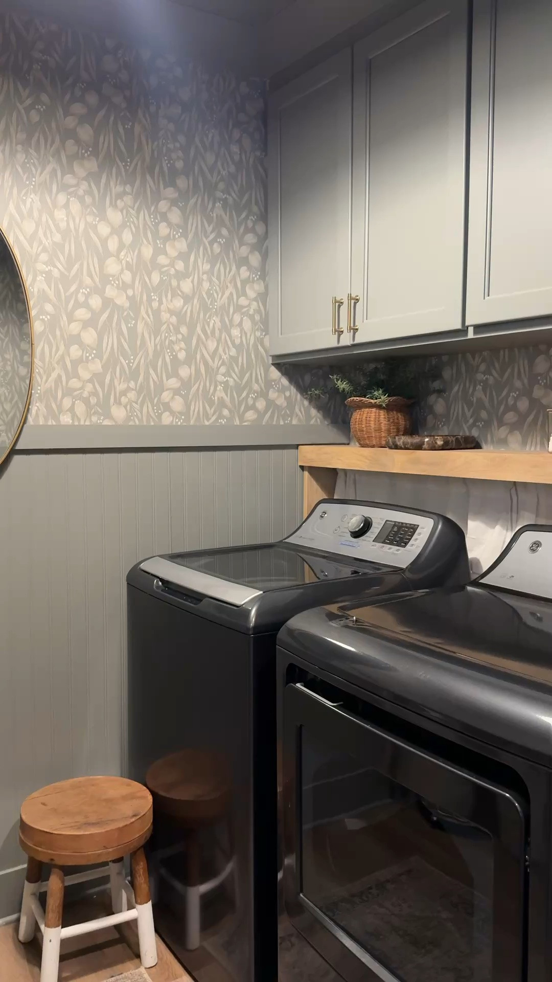 Laundry room shelf hack!