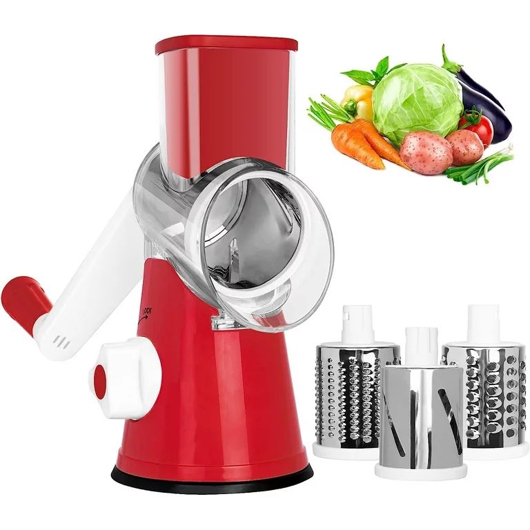 Premium Rotary Cheese Grater, Manual Cheese Grater with Handle, Handheld Vegetables Slicer Cheese... | Walmart (US)