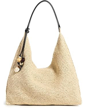 Madewell Women's The Mylie Shoulder Bag In Raffia | Amazon (US)