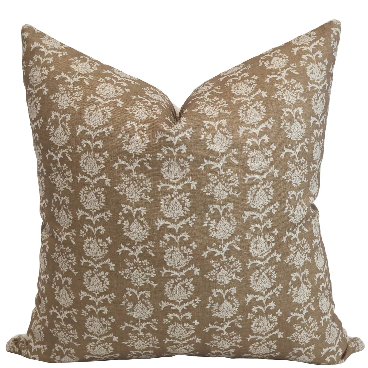 Thistle Meadow Linen Block Print Pillow Cover | Hackner Home (US)