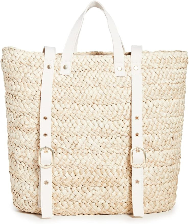 L*Space Women's Summer Days Backpack, Natural, Tan, One Size | Amazon (US)